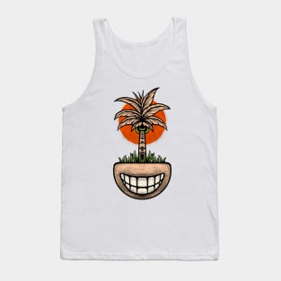 Coconut tree with smile Tank Top
